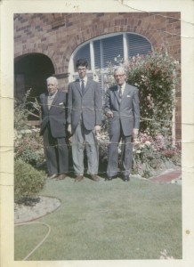 Leonard Martin, John Burton (grandson) and Oliver Burton (son-in-law)
